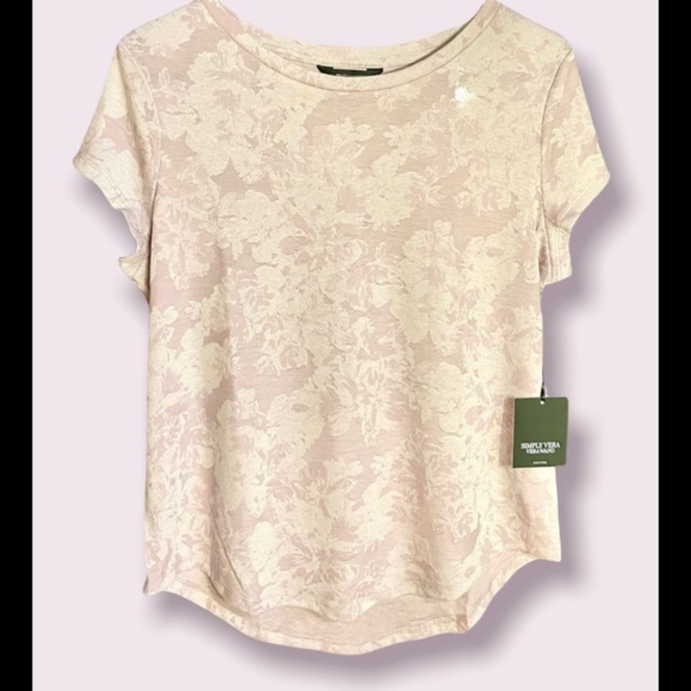 ☀️Simply Vera Wang Lavendar Top New NWT